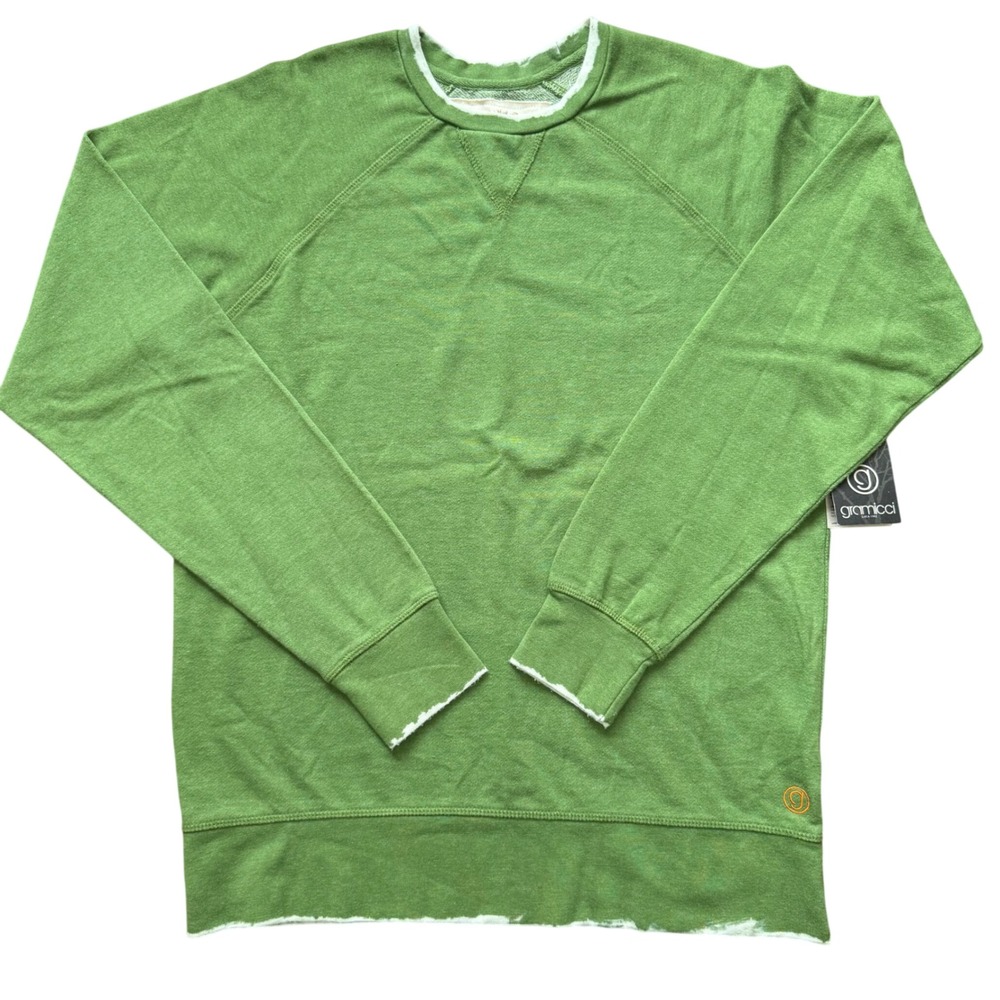 Gramicci Ventura Summit Crew Sweatshirt‎ Mens Small Willow Green Climbing NWT